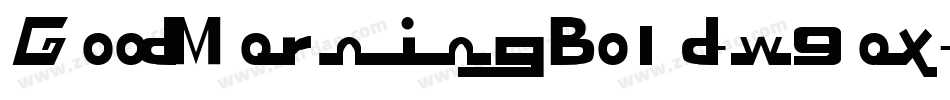 GoodMorningBold-w9ox字体转换