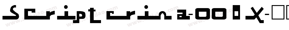 Scripterina-00OX字体转换