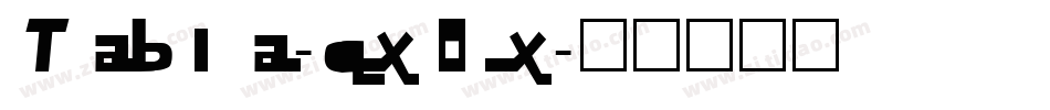 Tabla-qxOx字体转换