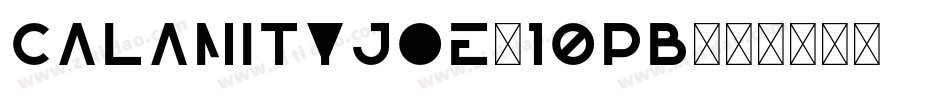 Calamityjoe-10PB字体转换