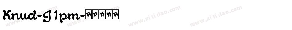 Knud-J1pm字体转换
