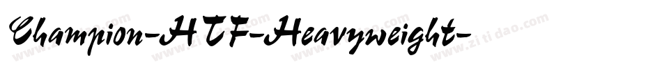 Champion-HTF-Heavyweight字体转换