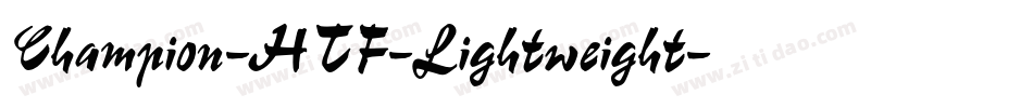 Champion-HTF-Lightweight字体转换