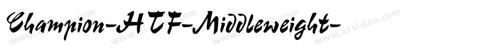 Champion-HTF-Middleweight字体转换