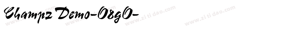 ChampzDemo-O8gO字体转换