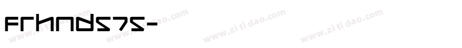 Frhnd575字体转换