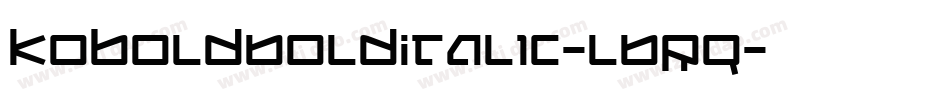 KoboldBoldItalic-l6Rq字体转换