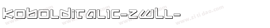 KoboldItalic-zwLl字体转换