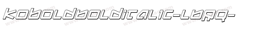 KoboldBoldItalic-l6Rq字体转换