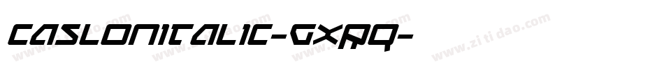 Caslonitalic-GXRq字体转换