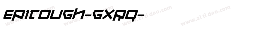 Epitough-gxRq字体转换