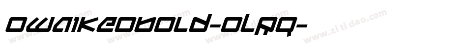 OwaikeoBold-oLRq字体转换 OwaikeoBold-oLRq字体转换