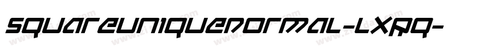 SquareUniqueNormal-lxRq字体转换