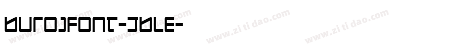 BurojFont-J6lE字体转换