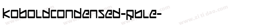 KoboldCondensed-R6le字体转换