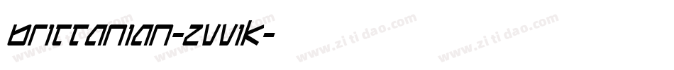 Brittanian-ZVV1K字体转换