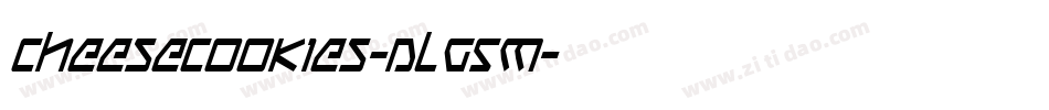 CheeseCookies-ALG5M字体转换