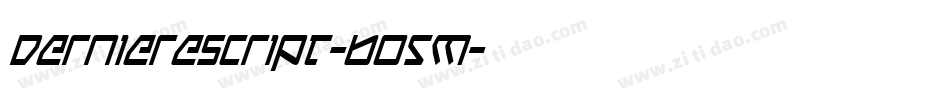 DerniereScript-6O5M字体转换