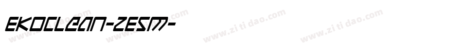Ekoclean-ZE5m字体转换 Ekoclean-ZE5m字体转换