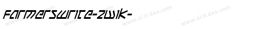 Farmerswrite-2W1K字体转换 Farmerswrite-2W1K字体转换