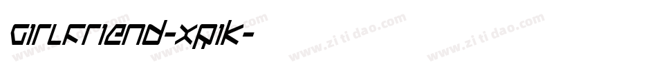 Girlfriend-XR1K字体转换