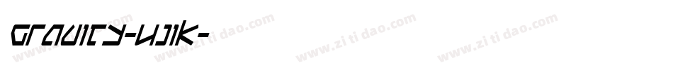 Gravity-4j1K字体转换