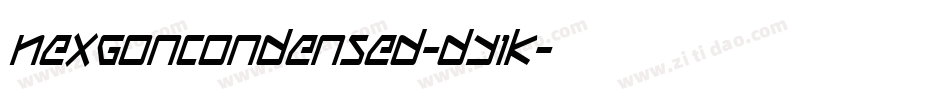 HexgonCondensed-dY1K字体转换