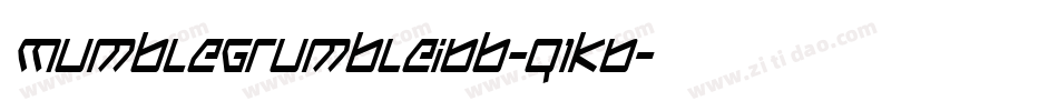 MumblegrumbleIBb-q1K6字体转换