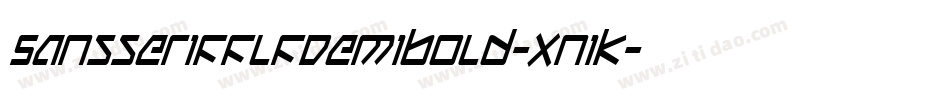 SansserifflfDemibold-xn1K字体转换