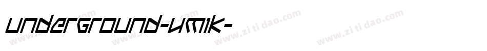 Underground-4M1K字体转换