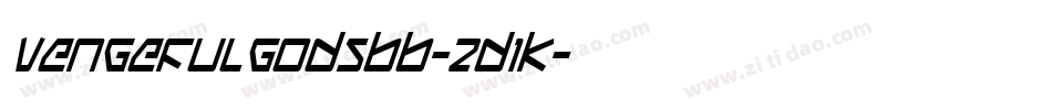 Vengefulgodsbb-2d1K字体转换