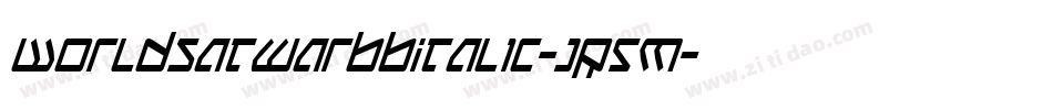 WorldsatwarbbItalic-jR5M字体转换