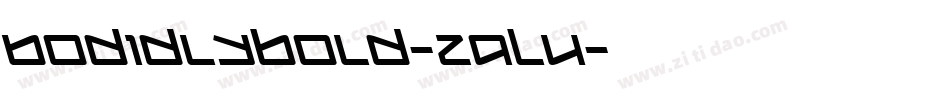 Bodidlybold-z9L4字体转换