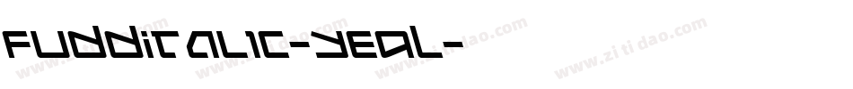 FuddItalic-YE9L字体转换