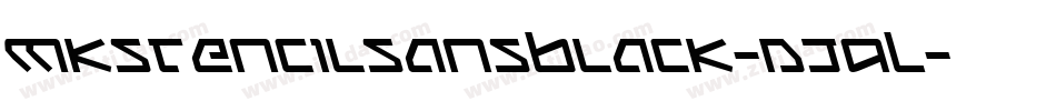 Mkstencilsansblack-AJ9L字体转换