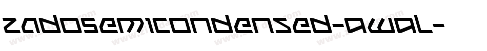 ZadoSemiCondensed-9w9L字体转换
