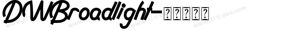 DWBroadlight字体转换