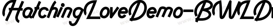 HatchingLoveDemo-BWLDw字体转换