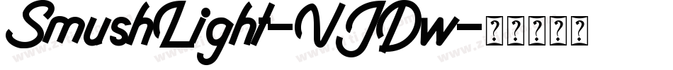 SmushLight-VJDw字体转换