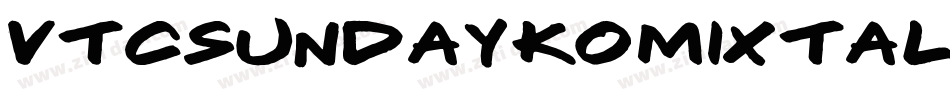 VTCSundayKomixTall字体转换