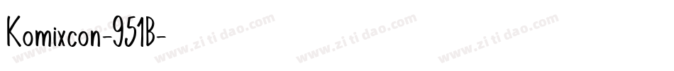 Komixcon-951B字体转换