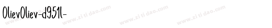 OlievOliev-d951l字体转换