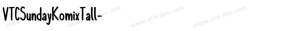 VTCSundayKomixTall字体转换