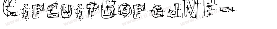 CircuitBoredNF字体转换