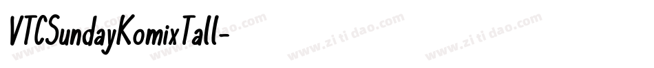 VTCSundayKomixTall字体转换