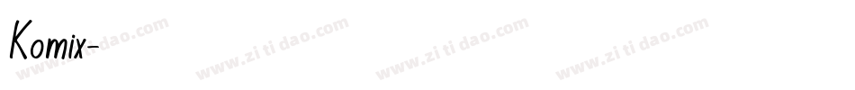 Komix字体转换