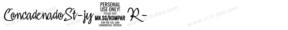 ConcadenadoSt-jy6R字体转换