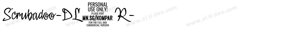 Scrubadoo-DL6R字体转换 Scrubadoo-DL6R字体转换