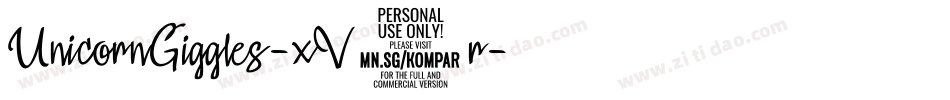 UnicornGiggles-xV6r字体转换