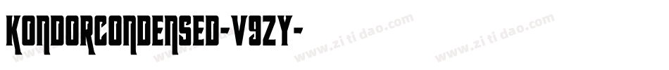 KondorCondensed-v9zy字体转换